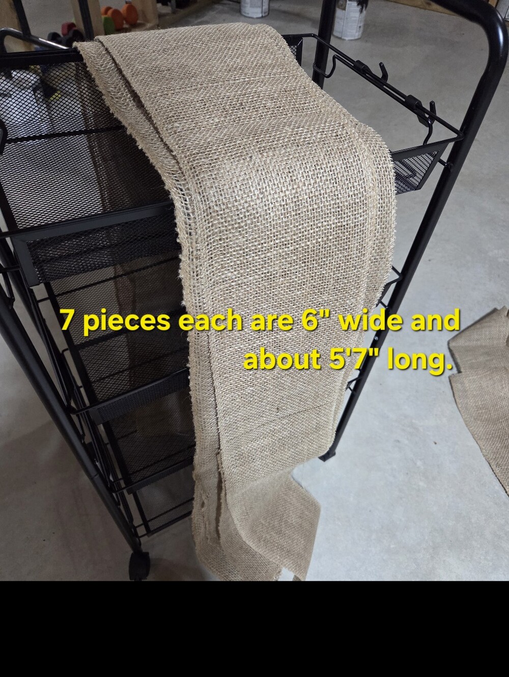 Burlap Table Runners In Various Sizes - Picture 4 of 5